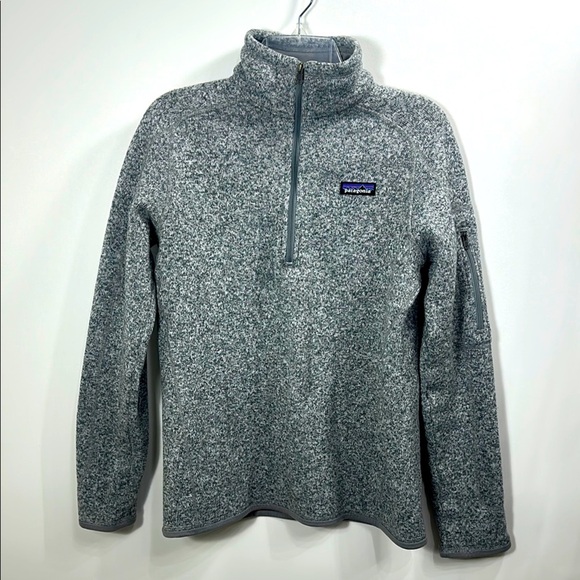 Patagonia Jackets & Blazers - Patagonia Women’s Gray Better Sweater 1/4 zip jacket size large.